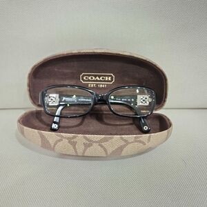 Coach Black Eyeglasses with Case